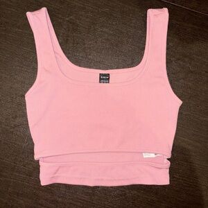 SHEIN Dusty Pink Sleeveless Crop Top